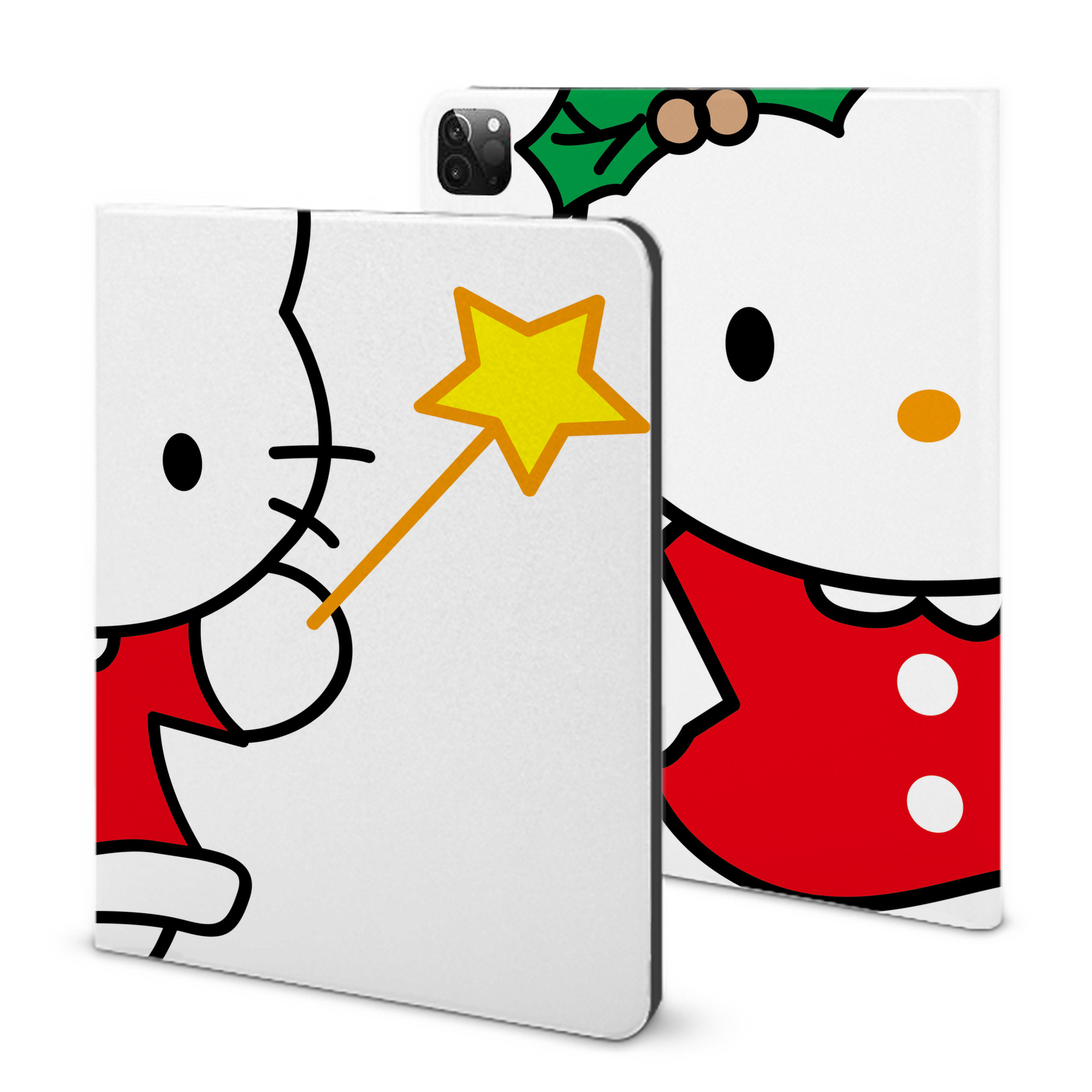 （画像用） Hello Kitty ハローキティ IPadケース ペンホルダー付き ブックスタイルデザイン
